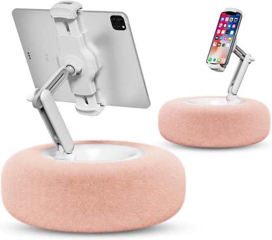 Soporte de Teléfono de Almohada de Felpa Plegable 360°