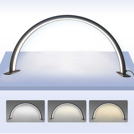 Lámpara de Escritorio para Manicura con luz tricromática en forma de arco lunar