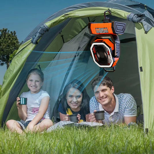 Ventilador Portátil Recargable 20000mAh con Luz LED