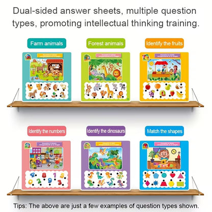 Bolígrafo Lógico + 12 Tarjetas Educativas | Juego de Pensamiento Lógico para Niños