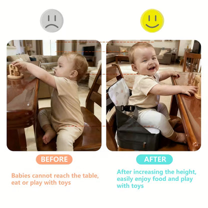 Silla de Comedor Ajustable Infantil – Cojín Elevador Portátil con Aumento de Altura y Base Antideslizante