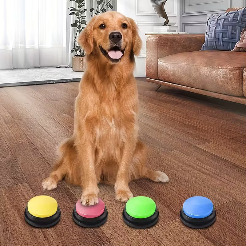 BOTONES PARLANTES GRABABLES PARA PERROS – JUGUETES INTERACTIVOS DE COMUNICACIÓN Y ENTRENAMIENTO