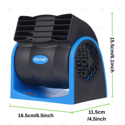Ventilador de Aire para Coche, Camión y Barco 🌬️🛥️ | Enfriamiento Silencioso &amp; Conexión Automática para Vehículos y Autocaravanas