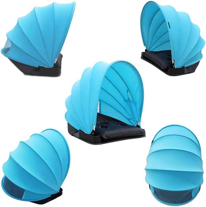 SOMBRILLA POP PORTÁTIL AJUSTABLE PARA PLAYA – REFUGIO INSTANTÁNEO CON ESTUCHE