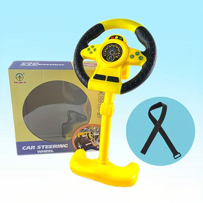 Volante de Simulación para Bebés y Niños | Base Vertical • Giro 360° • Juego de Conducción Educativo • Estimulación Temprana • Juguete Interactivo de Alta Calidad