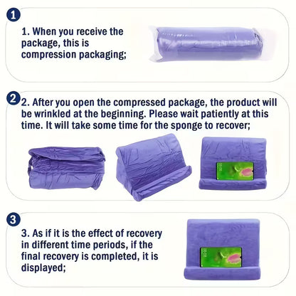 ALMOHADA DE ESPONJA SOPORTE PARA TABLETA – COJÍN ERGONÓMICO PARA IPAD, SAMSUNG, HUAWEI Y TELÉFONOS
