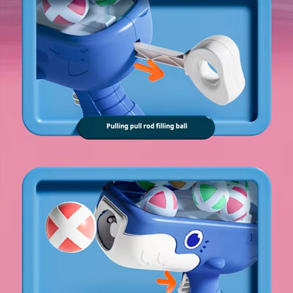 Blaster de Burbujas Ballena | Máquina Automática sin Baterías • Operación de Un Toque • Seguro y No Tóxico • Diversión para Niños 3+ • Juguete Sensorial y Exterior