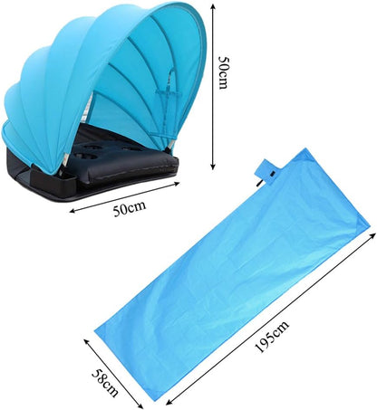 SOMBRILLA POP PORTÁTIL AJUSTABLE PARA PLAYA – REFUGIO INSTANTÁNEO CON ESTUCHE