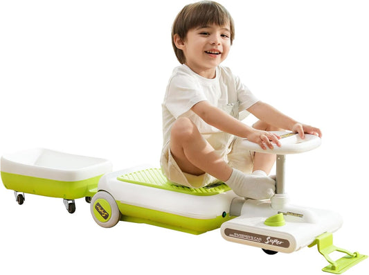 🚗🧽✨ Mini Go Kart y Fregona para Niños | Juguete de Limpieza de Vehículos Eléctrico Multifuncional | Coche Limpio Infantil