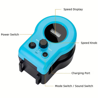 RUEDA ELÉCTRICA PARA CORRER PARA MASCOTAS – JUGUETE INTERACTIVO CON CONTROL REMOTO Y VELOCIDAD AJUSTABLE