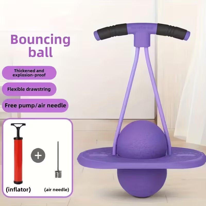 PELOTA DE SALTO ELÁSTICA CON TABLA DE EQUILIBRIO – ENTRETENIMIENTO, FITNESS Y DIVERSIÓN AL AIRE LIBRE