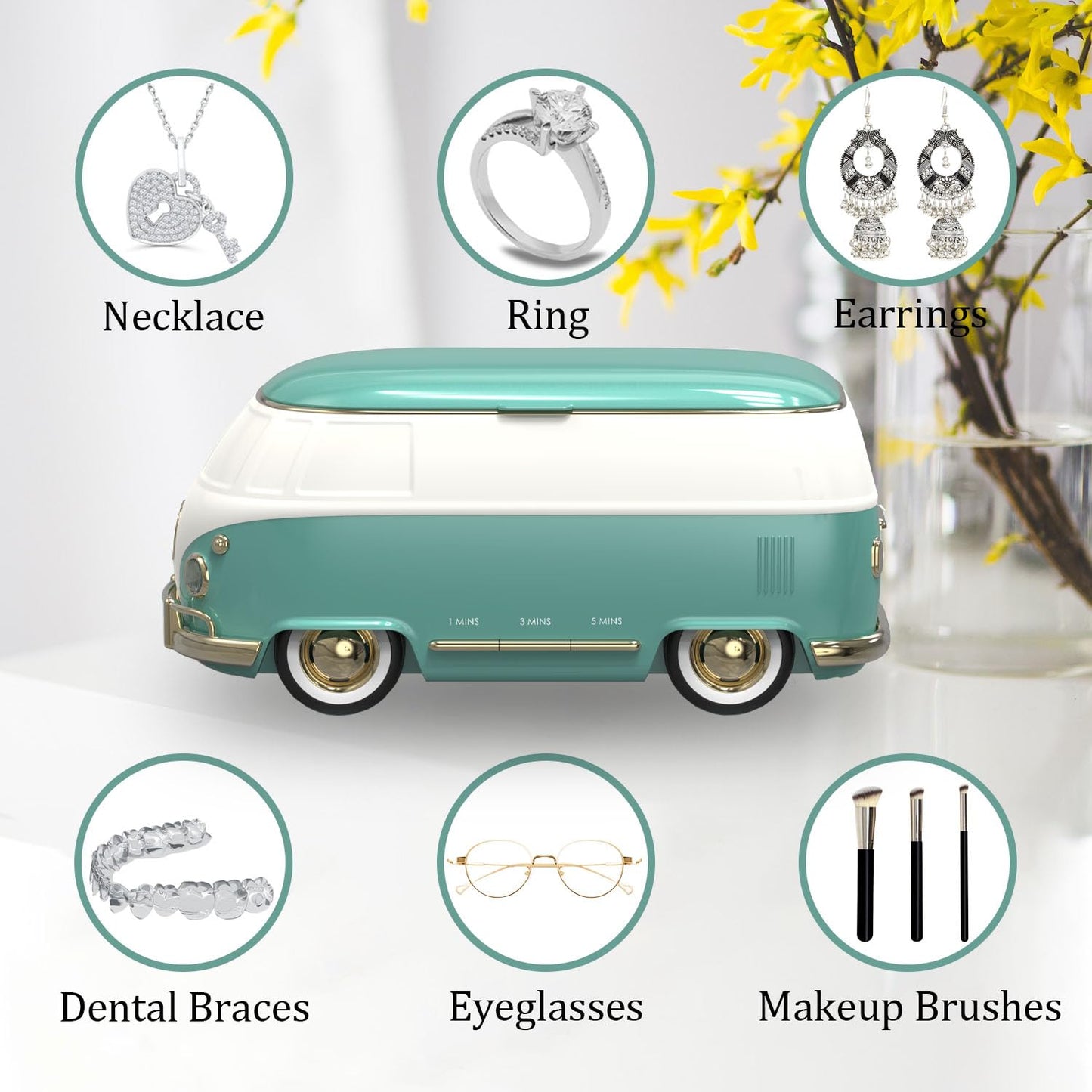 Limpiajoyas Ultrasónico Retro