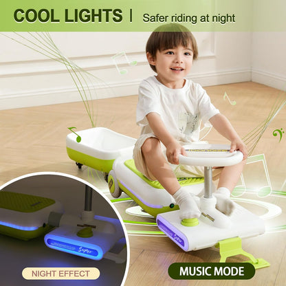 🚗🧽✨ Mini Go Kart y Fregona para Niños | Juguete de Limpieza de Vehículos Eléctrico Multifuncional | Coche Limpio Infantil