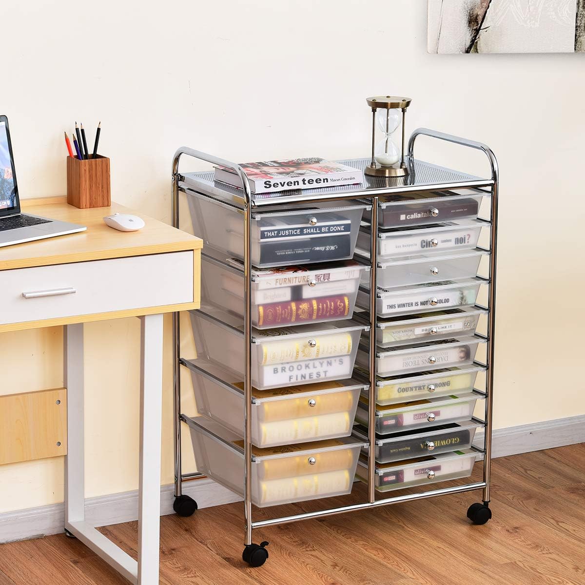 Organizador de gabinetes con ruedas