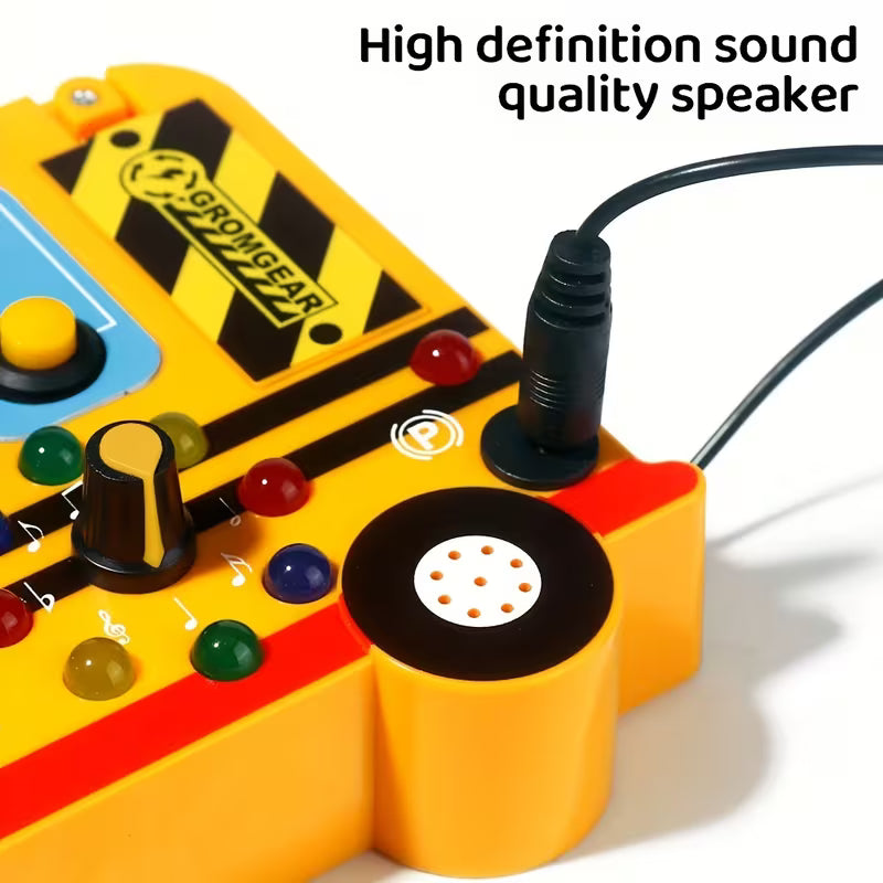 Autobús Escolar Interactivo de Dinosaurio con Luz 🌟🔊 | Juguete Educativo Sensorial con Sonidos, Canciones y Frases de Aprendizaje