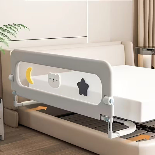 Barandilla Plegable para Cama | Protector Anticaídas • Compatible con Cama Doble, Queen y Full Size • Seguridad Nocturna • Fácil de Instalar y Guardar