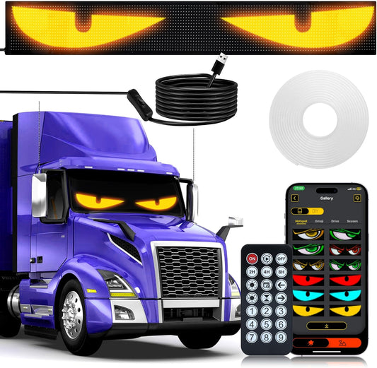 PANEL DE LUCES LED DIABLO PARA AUTOMOVILES Y CAMIONES|+100 EFECTOS