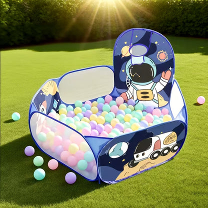 Tienda de Piscina de Bolas Emergente Grande para Niños | Pop-Up Instantáneo • Aro de Baloncesto • Juego Activo y Sensorial • Diversión Interior/Exterior