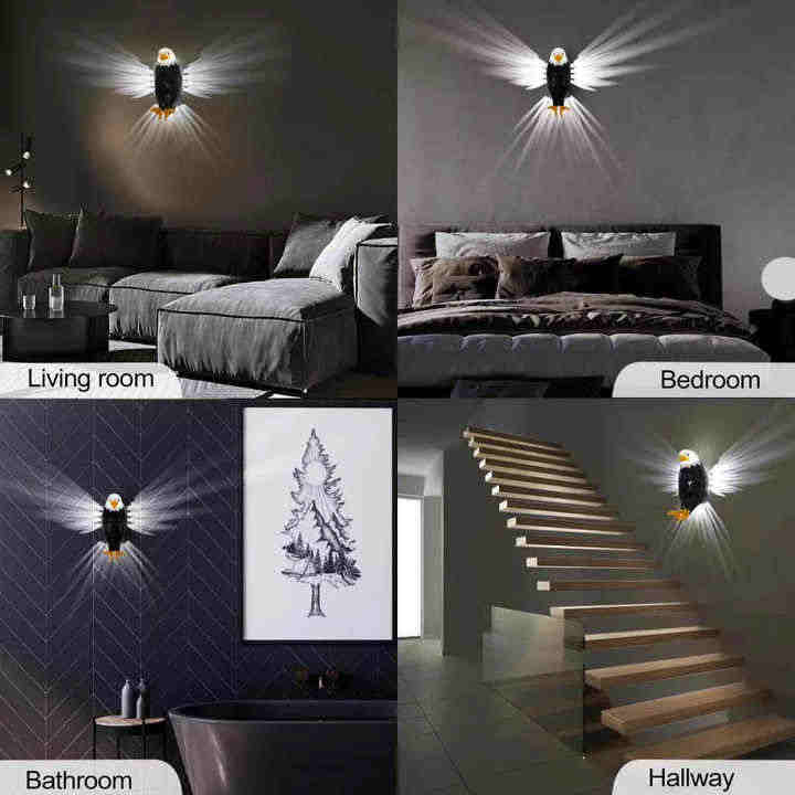 Luz Nocturna 3D en forma de Águila