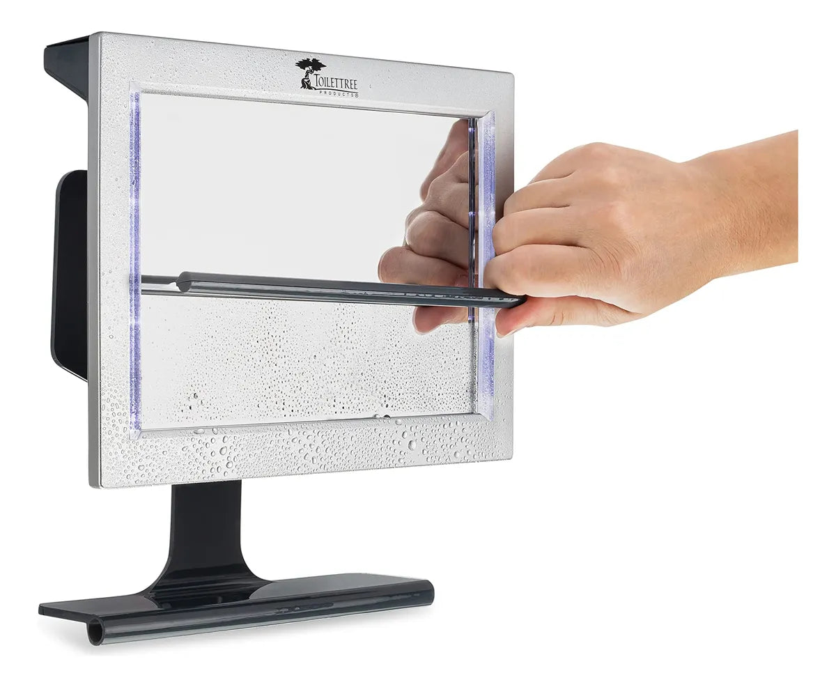 Espejo de Ducha Antivaho con LED y Espátula