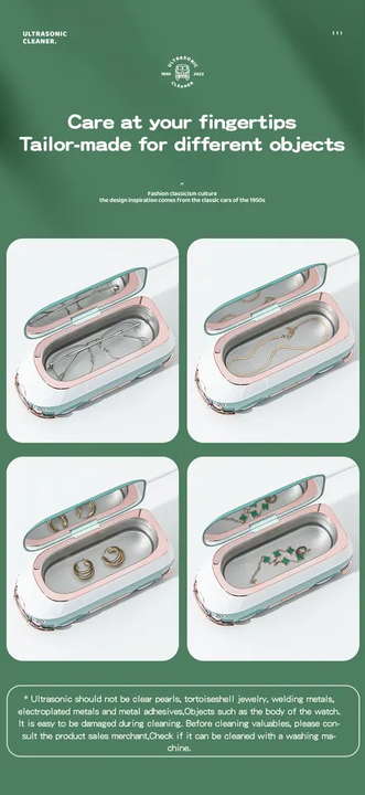 Limpiajoyas Ultrasónico Retro