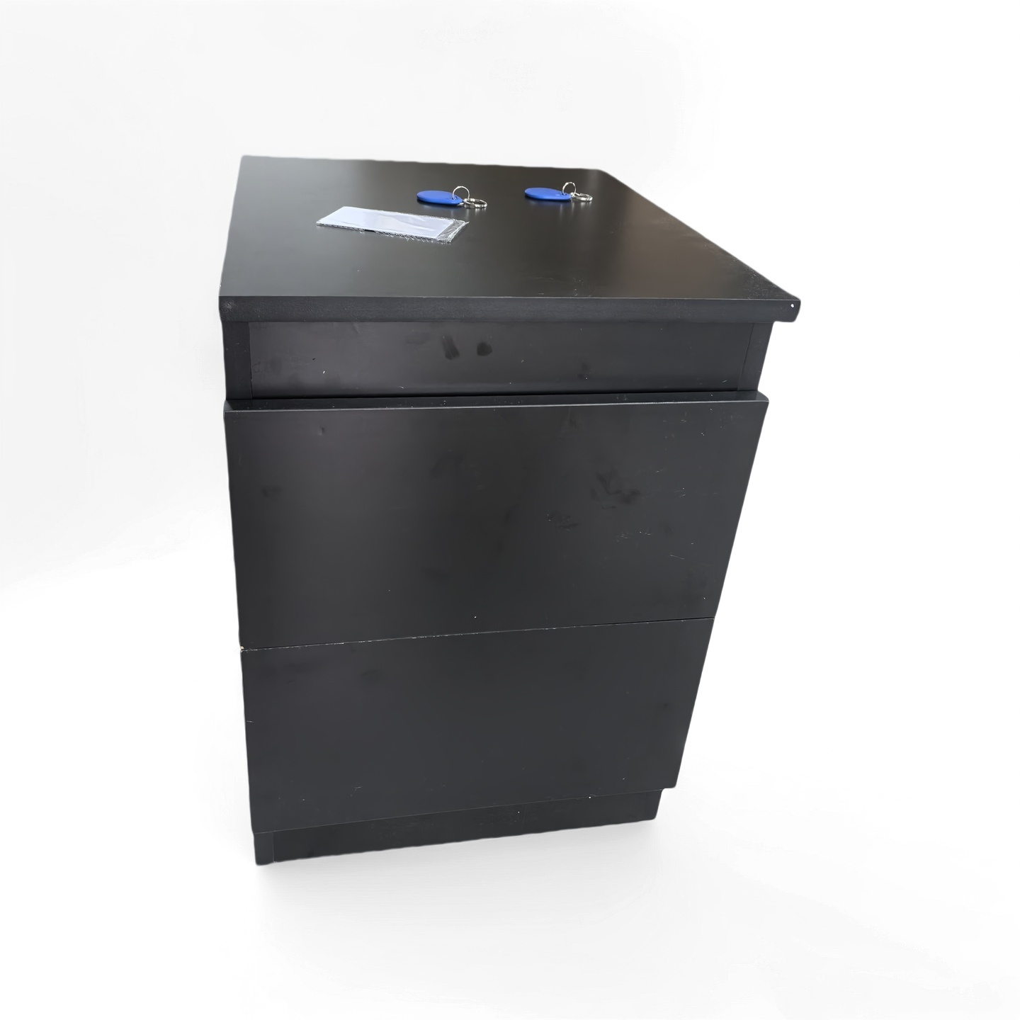Mesita de Noche Moderna con Caja Fuerte Oculta y Cerradura NFC