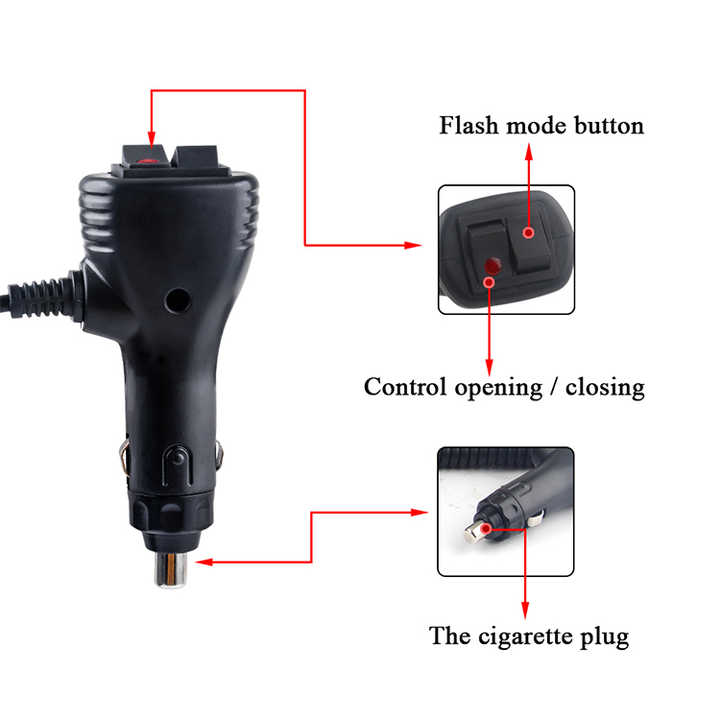 Luces Led de advertencia impermeables IP65 para coche