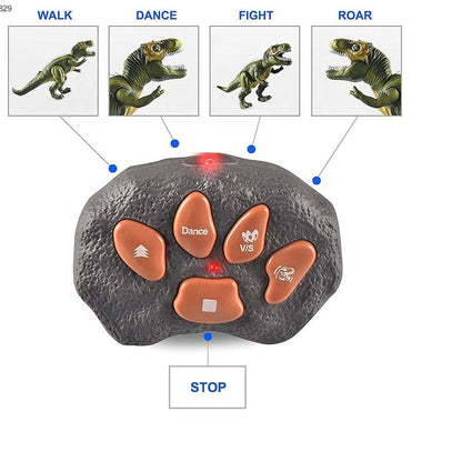 Tiranosaurio Rex RC 2.4G — Dinosaurio de Control Remoto que Camina y Rocía Niebla