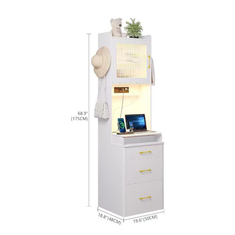 Tocador Plegable con Espejo LED