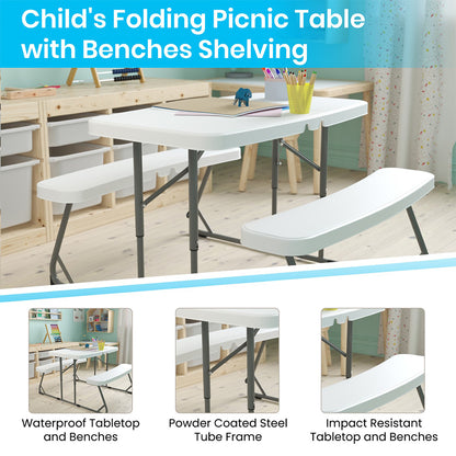 silla de jardín con mesa plegable para niños,
