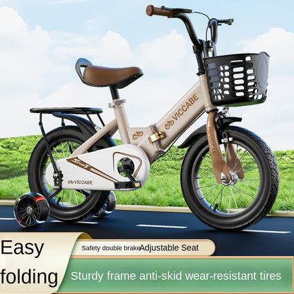 Bicicleta Infantil Plegable – Ideal para Niños y Niñas de 2 a 9 Años | Tamaño Mediano y Grande