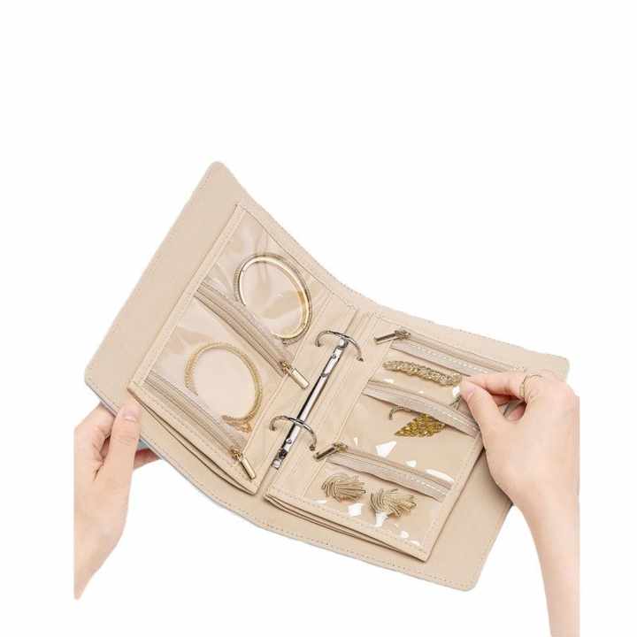 libro de almacenamiento de joyas plegable