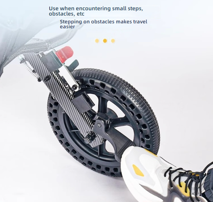 Silla de Ruedas de Transporte Ligera — Plegable, Ajustable y Súper Cómoda para Adultos Mayores