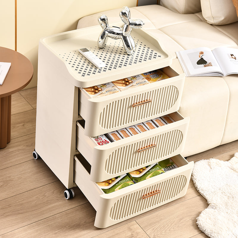 Mesa de Noche Multiusos con Ruedas