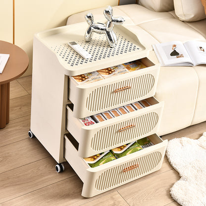 Mesa de Noche Multiusos con Ruedas