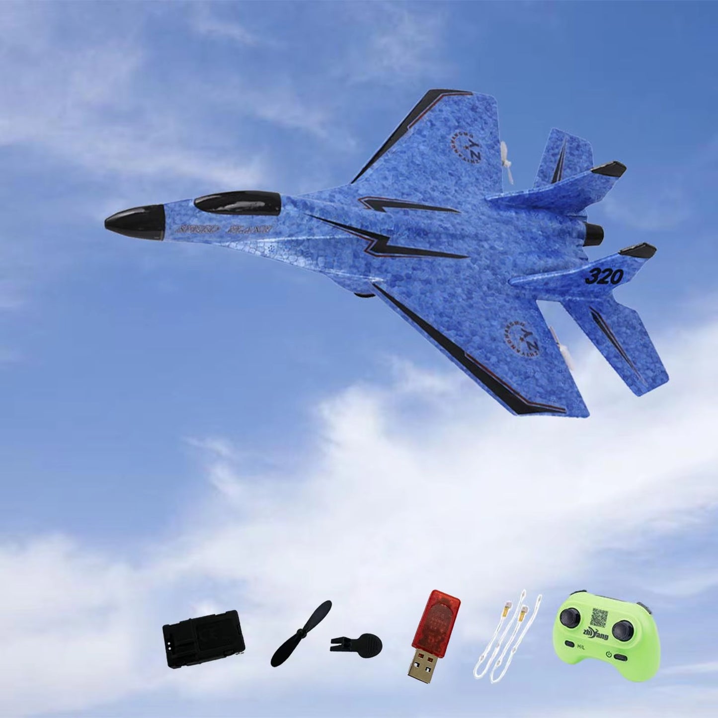 Avión RC de Ala Fija con Control Remoto