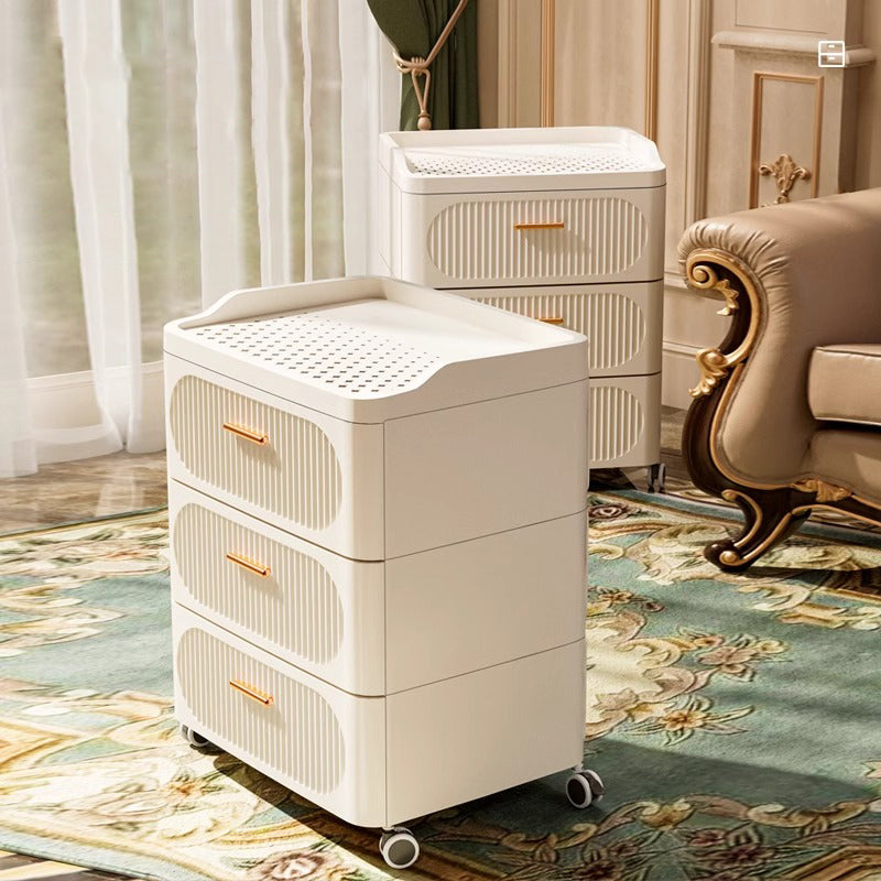 Mesa de Noche Multiusos con Ruedas