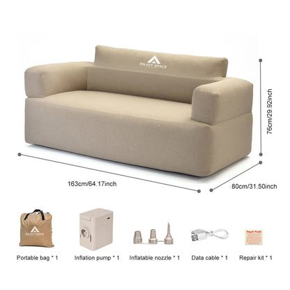 SOFÁ PEREZOSO RESISTENTE AL DESGASTE CON BOMBA DE AIRE INCORPORADA Y REPOSABRAZOS