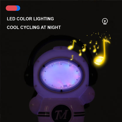 🚗🫧✨ Coche de Burbujas con Equilibrio Eléctrico para Niños | Vehículo para Montar con Luz LED y Música | Alimentado por Batería