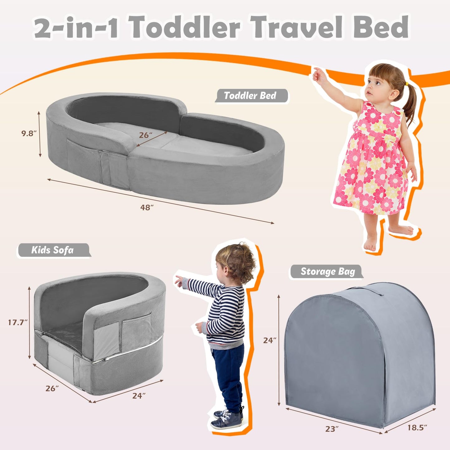 Sofá Cama Extraíble Multifuncional para Niños – Comodidad, Diversión y Estilo en un Solo Lugar