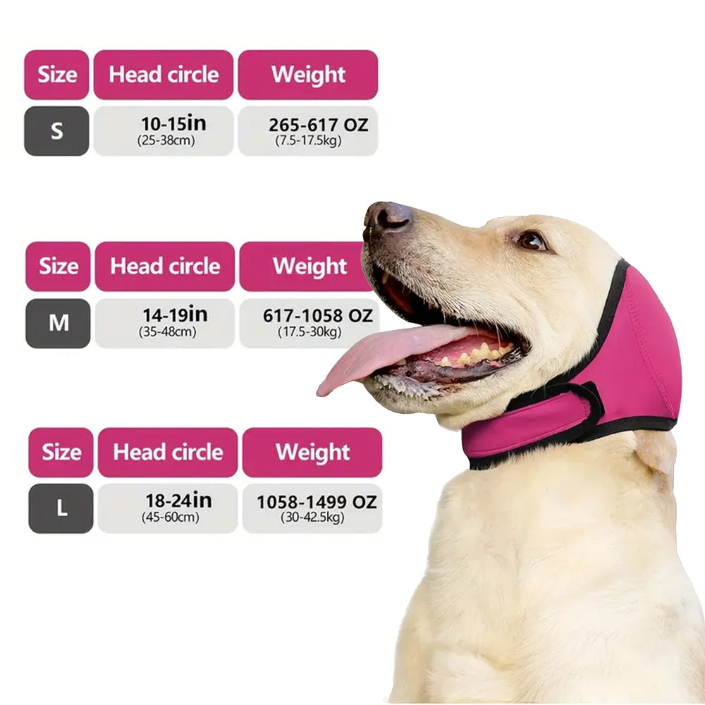 Protector de Cabeza Impermeable para Perros Yun Summer — Orejeras Insonorizantes y Calmantes