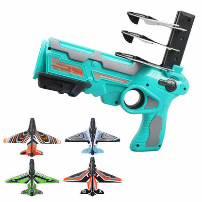 Pistola Lanzadora de Aviones de Espuma para Niños