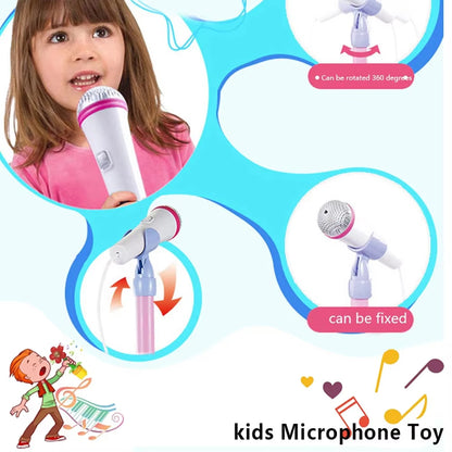 🎤🎶✨ Micrófono para Niños con Soporte Karaoke | Instrumento Musical Educativo | Juguete de Entrenamiento Cerebral