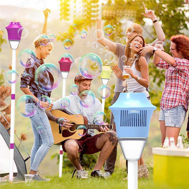 Máquina de Burbujas Tiki Torch con Luces y Música