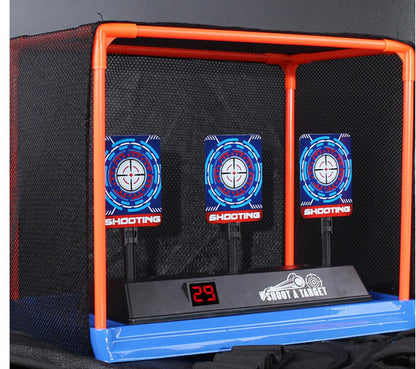 🎯⚡✨ Objetivo de Tiro Eléctrico Digital con Reinicio Automático | Red de Seguridad | Juguete Interactivo para Niños