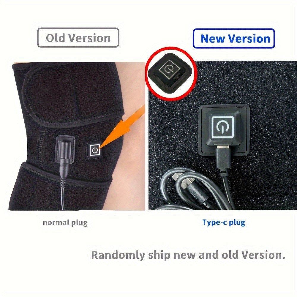 Rodillera Eléctrica Recargable Ajustable — ¡Masaje + Calor Terapéutico!