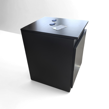 Mesita de Noche Moderna con Caja Fuerte Oculta y Cerradura NFC