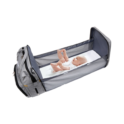 pañalera con cama portátil plegable