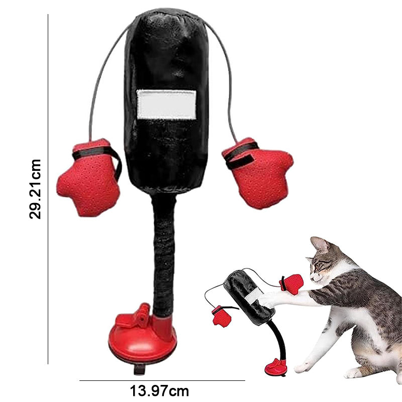 Mini Saco de Boxeo para Gatos