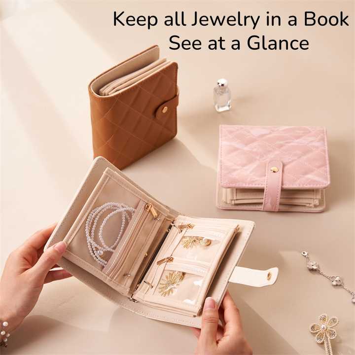libro de almacenamiento de joyas plegable